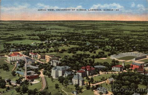 Aerial View University Of Kansas Lawrence Ks