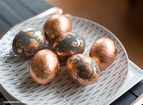 Make Foiled Copper Eggs For Easter Lia Griffith