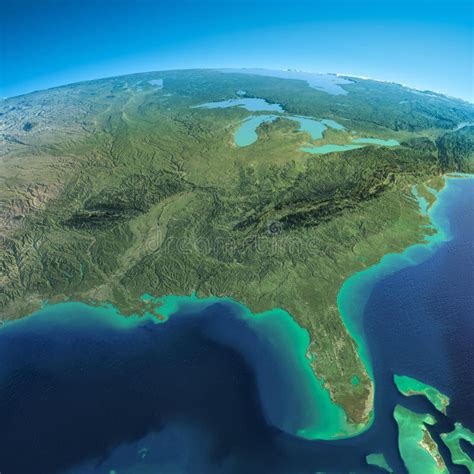 Exaggerated Relief Map Of Eastern United States Earth Two Global Map