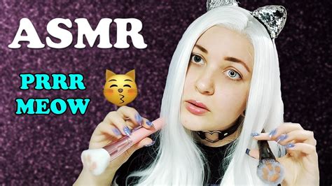 Asmr Cat Triggers 🐈 Purring 🐈 Roleplay Girl Cat ♥ Kitty Purring 🐱 Purr