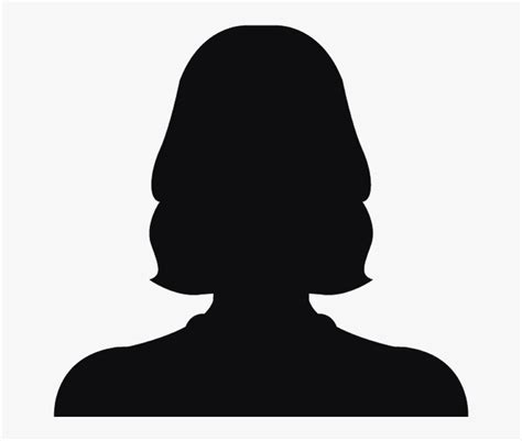 Woman Head Silhouette Png Black And White Download Woman Female