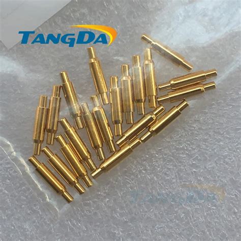 Test Measurement And Inspection Copper Gold Plating Plated Current Pogo Pin Probe Spring Loaded
