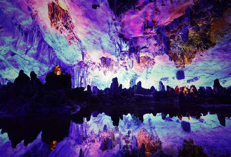 Пещера Тростниковой флейты Гуйлин Китай Пикабу
