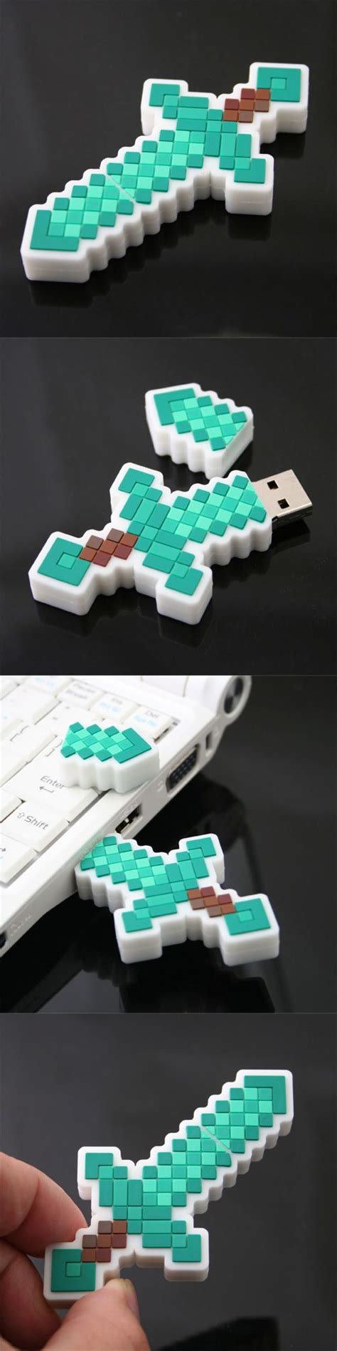 Minecraft Diamond Sword Usb Flash Drive Minecraft Diamond Sword