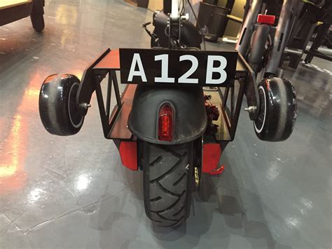 Customised Plate for E-Scooters and E-Bikes