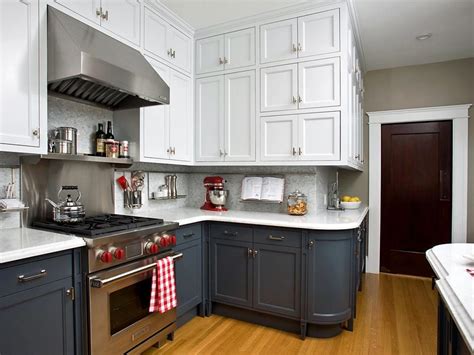 Two Color Kitchen Cabinets Home Furniture Design
