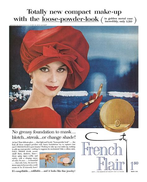1959 French Flair Ad Vintage Cosmetics Vintage Makeup Ads Beauty Ad