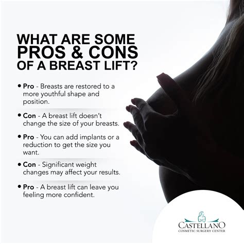 What Are Some Pros Cons Of A Breast Lift