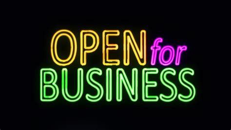 Open For Business Sign In Stock Footage Video 100