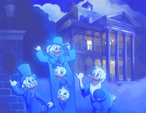 Disney Ducktaleshaunted Mansion Limited Edition Art Print Etsy