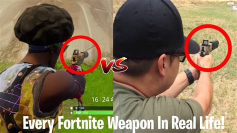 Every Fortnite Weapon In Real Life Youtube