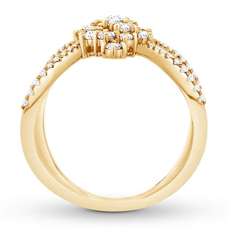 Scattered Diamond Ring 1 Carat Tw 14k Yellow Gold Jared