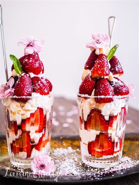 Strawberries Romanoff recipe @ Not Quite Nigella