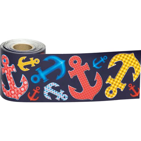 Anchors Straight Rolled Border Trim Tcr8954 Teacher Created Resources