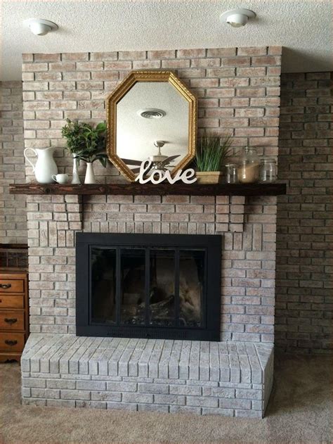 Interesting 40 Gorgeous Diy Brick Fireplace Makeover Ideas White