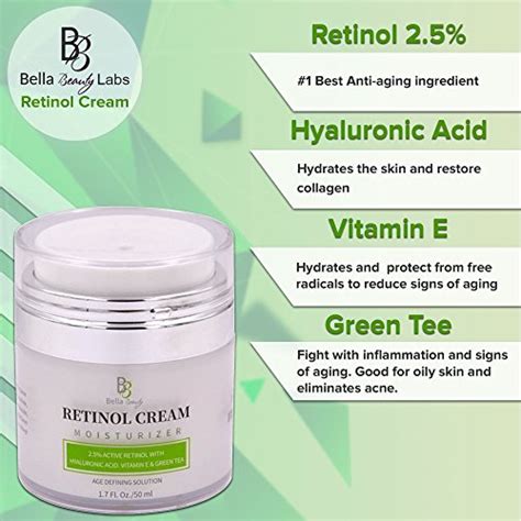 Retinol Moisturizer Anti Aging Cream For Face And Eye Area With