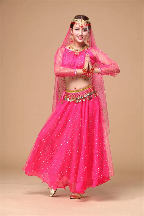 New Indian Folk Dance Clothes For Women Adult Bollywood Dance Practice Clothing Professional