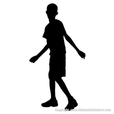 Life Size Boy Wall Silhouettes Childrens Decor