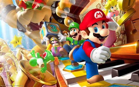 Fond Décran Mario Gratuit Fonds écran Mario Nintendo Mario Ds Jeu