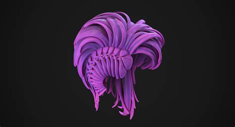 3d Stylized Hairstyle Hair Model Turbosquid 1165127