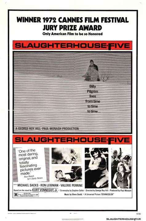 Director hill faithfully renders for the screen vonnegut's obsessive story of pilgrim. Slaughterhouse-Five : Extra Large Movie Poster Image - IMP ...