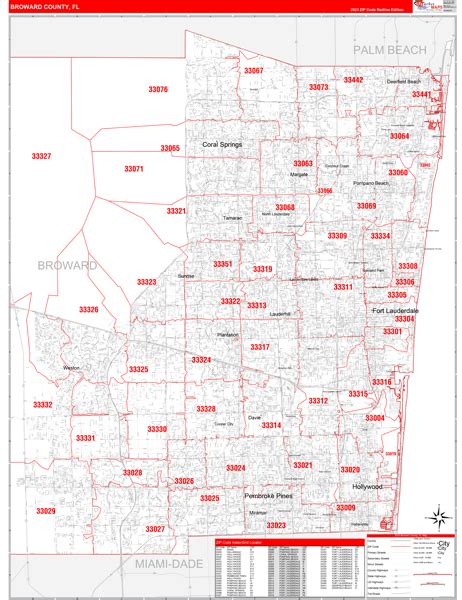 Broward County Zip Code Map Map