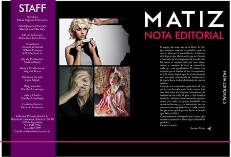 Gráfico Megech: Diseño Editorial - Revista Matiz