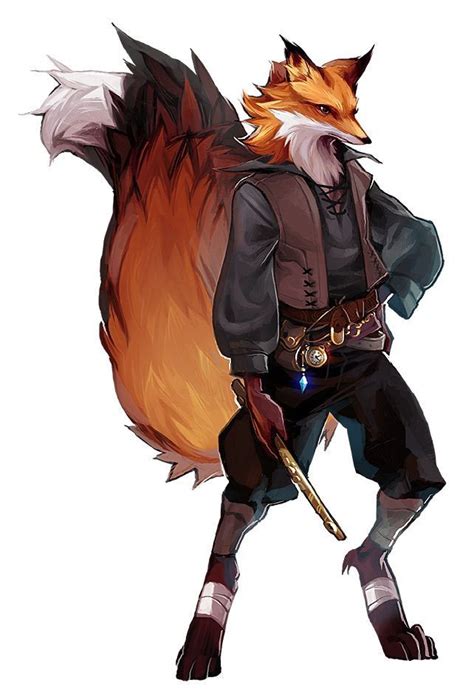 Fox Humanoid Fantasy Character Design Character Art Concept Art