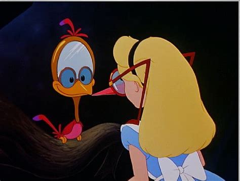 A cute and whimsical little ace of hearts card posed with a painting brush next to some red roses. alice in wonderland mirror bird | OUMNH Project ...