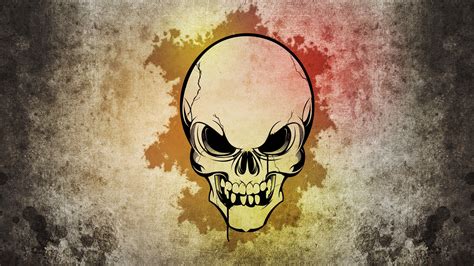 Dark skull evil horror skulls art artwork skeleton d wallpaper | 2880x1620 | 694699 | WallpaperUP