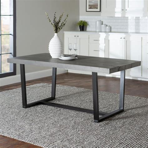 Shop allmodern for modern and contemporary gray wood dining room sets to match your style and budget. Walker Edison Furniture Company 72 in. Grey Rustic ...