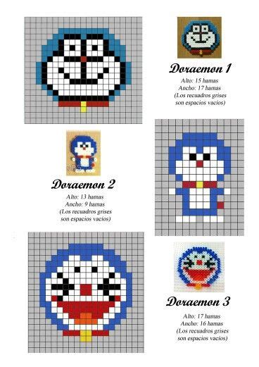 Hama Beads Idea Doraemon Biby Creations Couture Tutorial Pyssla Hama