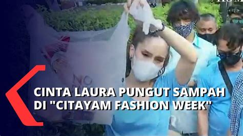 Cinta Laura And Relawan Gelar Aksi Pungut Sampah Kampanye Cinta