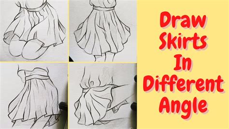 How To Draw Skirt For Beginners Drawing Manga Clothes Youtube