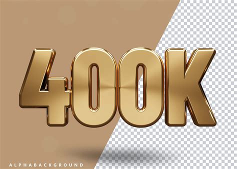 400k Follower Text Png Graphic By Clipmaster · Creative Fabrica