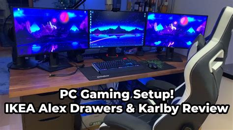 Need A New PC Gaming Desk Try The IKEA Alex Drawers Karlby Worktop