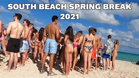 Miami Beach Spring Break Beach Walk Hot Bodies Of Miami Youtube