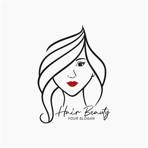 beauty hair salon logo design 11537412 vector art at vecteezy