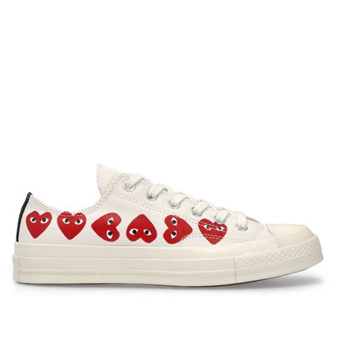 Converse Multi Red Heart Chuck Taylor All Star 70 Low White Svean As