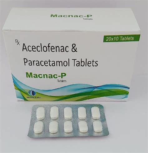 Aceclofenac Mg Paracetamol Mg Tab At Rs In Mohali Id