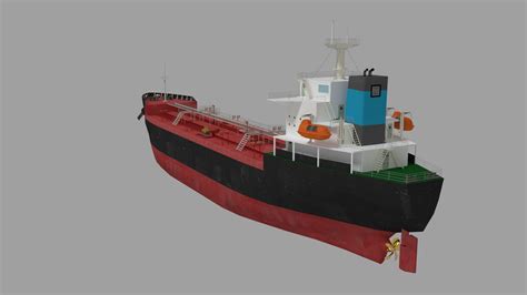 Oil Tanker Ship 3d Model 35 Fbx Obj Blend Free3d