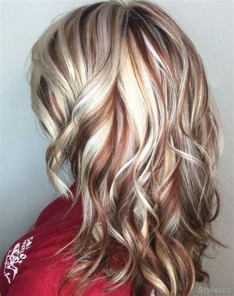 Lovely Blonde Red Copper Hair Color Highlights For Every One Blonde