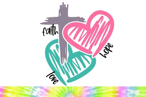 Doodle Faith Heart Cross Hope Svg Graphic By Mainandmouse · Creative