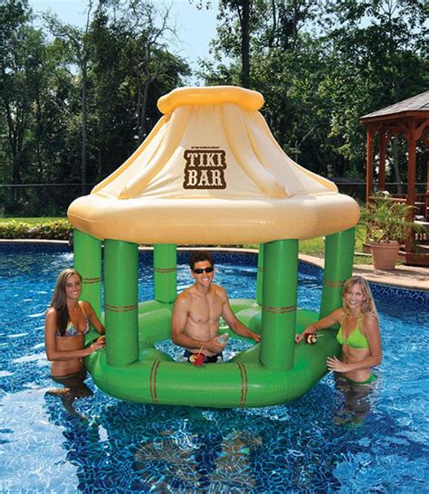 buy inflatable floating tropical tiki bar for swimming pool 7 5 feet online at desertcart india