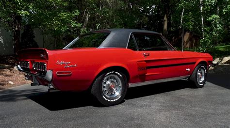 Candy Apple Red 1968 Ford Mustang Gt California Special Hardtop