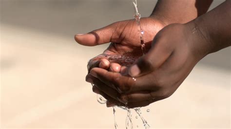 African American Hands Of Child With Water Stock Footage Sbv 307154451