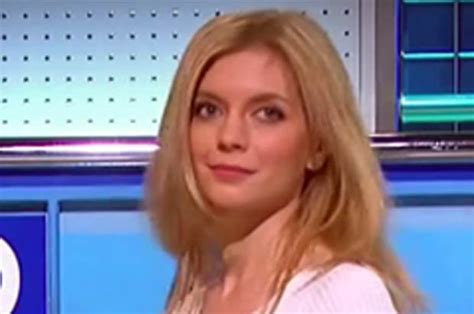 countdown s rachel riley flashes bra in see through dress daily star