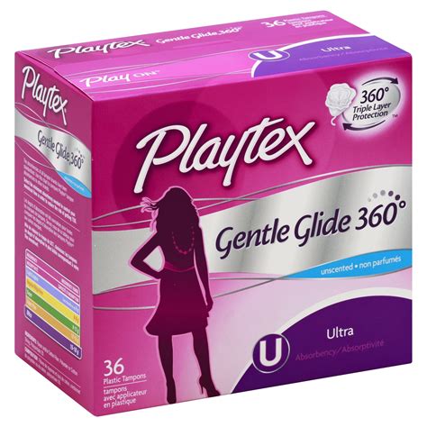 Playtex Gentle Glide 360 Unscented Ultra Absorbency Tampons 36 Ct Shipt