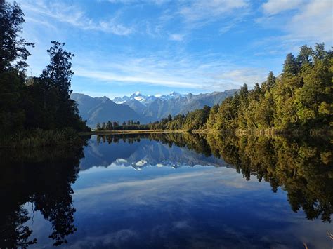 Expose Nature Lake Matheson And The Southern Alps Nz Oc 2048 X 1536