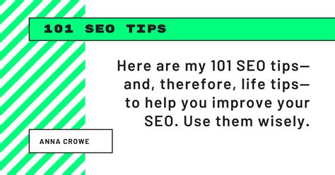 101 Quick And Actionable Tips To Improve Your Seo